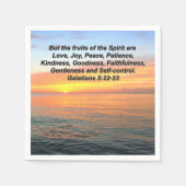 ガラテヤ人の聖書聖句の実 スタンダードカクテルナプキン (正面)