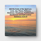 ガラテヤ人の聖書聖句の実 フォトプラーク (正面)
