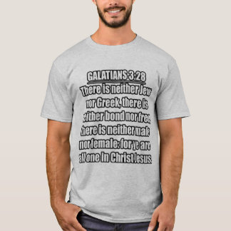 ガラテヤ人への手紙 3:28 — キング・ジェームズ版 (KJV 1900) Tシャツ