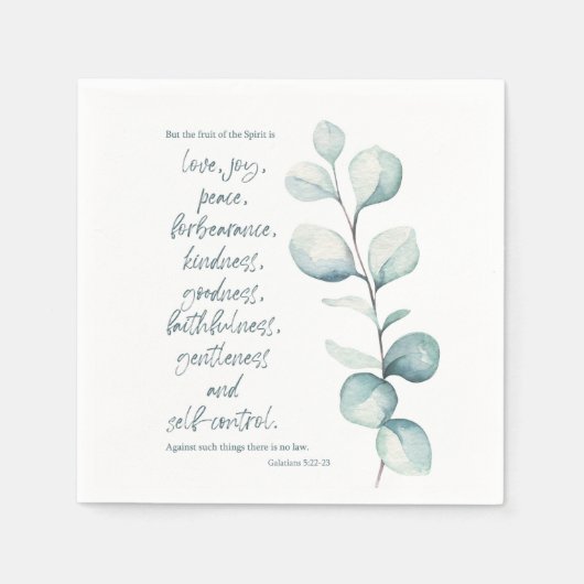 ガラテヤ広場の聖句 スタンダードカクテルナプキン (正面)