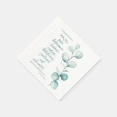 ガラテヤ広場の聖句 スタンダードカクテルナプキン (角)