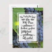 ガラテヤ書5:22-23 聖霊の実 ポストカード (正面/裏面)