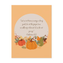 ガラテヤ書6:9 収穫 秋 落葉 感謝 かぼちゃ