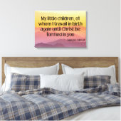 ガラテヤ4:19 Bible Verse KJV Pic Wall Art キャンバスプリント (インサイチュ (寝室))