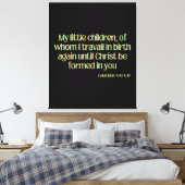 ガラテヤ4:19 Bible Verse KJV Wall Art キャンバスプリント (インサイチュ (寝室))
