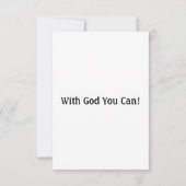 ガラテヤ4:19 KJVバイブル聖句Pic Flat Greeting カード (裏面)