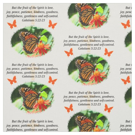 ガラテヤ5蝶フォトデザイン ファブリック (見本)