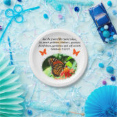 ガラテヤ5蝶フォトデザイン ペーパープレート (パーティー)