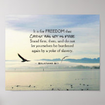 ガラテヤ5:1自由のためにキリストは私たちを自由にした