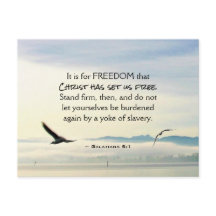 ガラテヤ5:1自由のためにキリストは私たちを自由にした