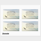 ガラテヤ5:1自由のためにキリストは私たちを自由にした 長方形シール (シート)