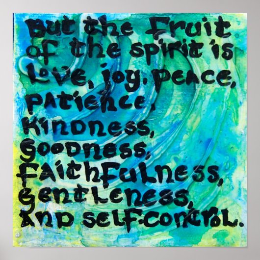 ガラテヤ5:22 – 霊の実 ポスター (正面)