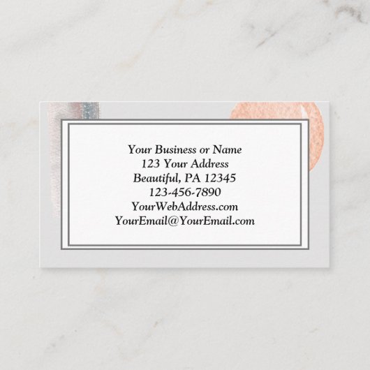 ガラテヤ5:22-23キリスト教幾何学モダン 名刺 (裏面)