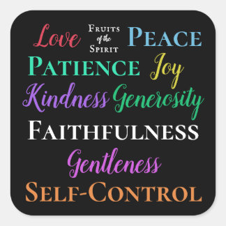 ガラテヤ5:22-23シール スクエアシール