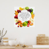 ガラテヤ5:22-23ポスター ポスター (キッチン)