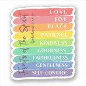 ガラテヤ5:22-23霊の実 シール (正面)