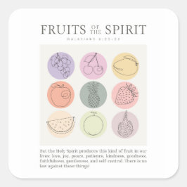 ガラテヤ5:22-23霊の実 スクエアシール