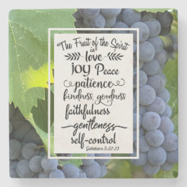 ガラテヤ5:22-23霊の実 ストーンコースター