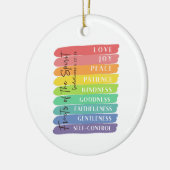 ガラテヤ5:22-23霊の実 セラミックオーナメント (左)