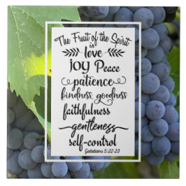 ガラテヤ5:22-23霊の実 タイル