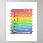 ガラテヤ5:22-23霊の実 ポスター (正面)