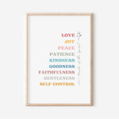 ガラテヤ5:22-23霊の実 ポスター