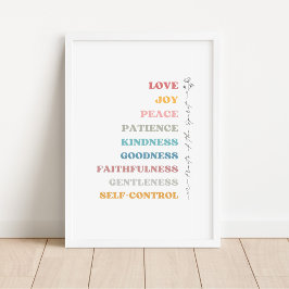 ガラテヤ5:22-23霊の実 ポスター