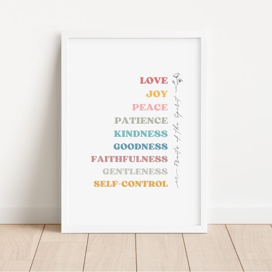 ガラテヤ5:22-23霊の実 ポスター