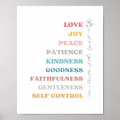 ガラテヤ5:22-23霊の実 ポスター (正面)