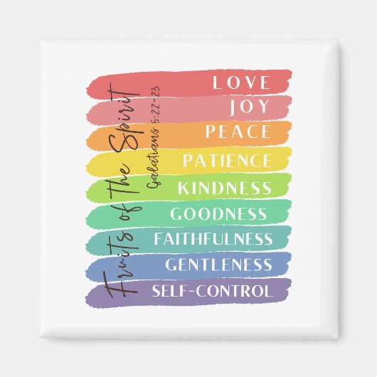 ガラテヤ5:22-23霊の実 マグネット (正面)