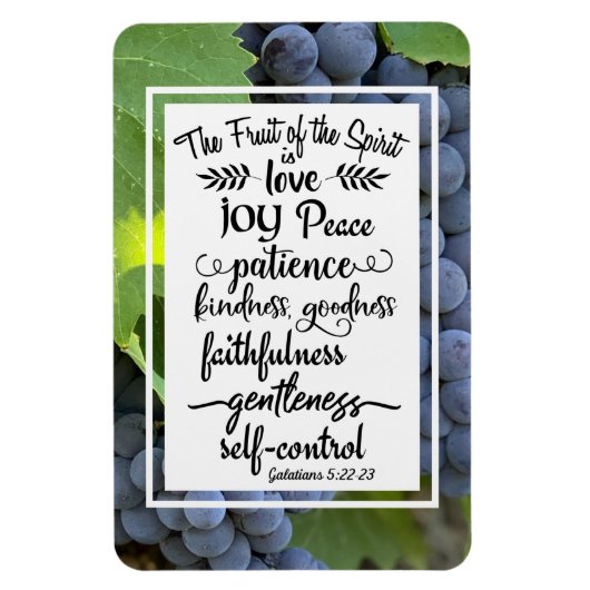 ガラテヤ5:22-23霊の実 マグネット (縦)
