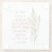 ガラテヤ5:22-23霊の果実は愛の喜びである ガラスコースター (裏面)