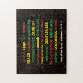 ガラテヤ5:22-23霊キリスト教の果実 ジグソーパズル (縦)