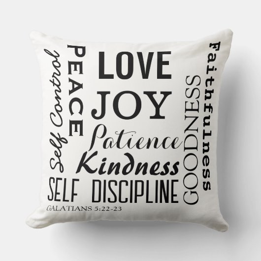 ガラテヤ5:22-23 クッション (正面)