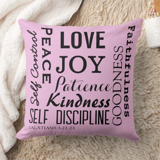 ガラテヤ5:22-23 クッション (ブランケット)