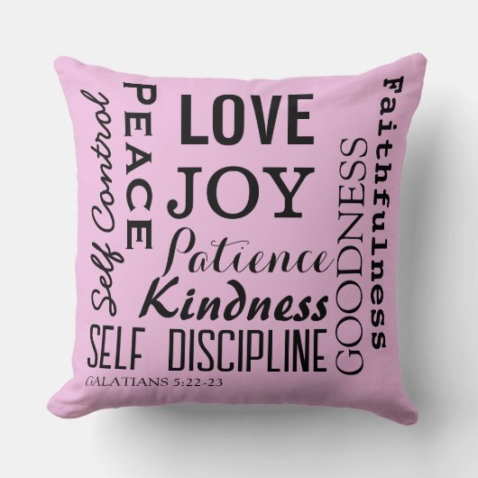 ガラテヤ5:22-23 クッション (正面)