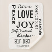 ガラテヤ5:22-23 シェルパブランケット (正面)