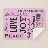 ガラテヤ5:22-23 シェルパブランケット (正面(横))