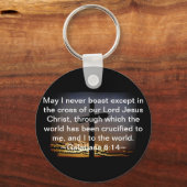 ガラテヤ6:14 キーホルダー (正面)