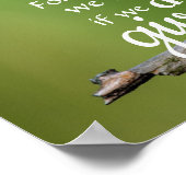 ガラテヤ6:9わたしたちは良いことをすることに疲れないようにしよう ポスター (角)