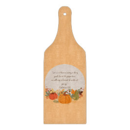 ガラテヤ6:9収穫秋の秋感謝かぼちゃ カッティングボード