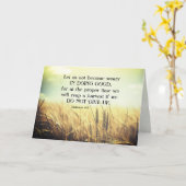 ガラテヤ6:9善を行うことに疲れてはいけない カード (黄色い花)