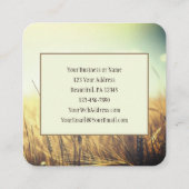 ガラテヤ6:9善を行うことに疲れてはいけない スクエア名刺 (裏面)