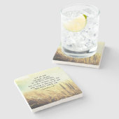 ガラテヤ6:9善を行うことに疲れてはいけない ストーンコースター (横)