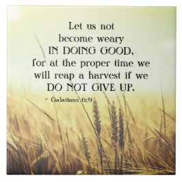 ガラテヤ6:9善を行うことに疲れてはいけない タイル