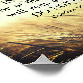 ガラテヤ6:9善を行うことに疲れてはいけない ポスター (角)