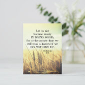 ガラテヤ6:9善を行うことに疲れてはいけない ポストカード (スタンド正面)