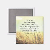 ガラテヤ6:9善を行うことに疲れてはいけない マグネット (正面/裏面)