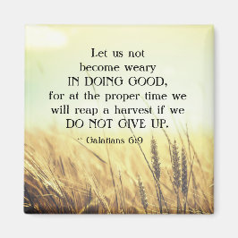 ガラテヤ6:9善を行うことに疲れてはいけない マグネット