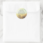 ガラテヤ6:9善を行うことに疲れてはいけない ラウンドシール (バッグ)